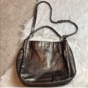 Marc By Marc Jacobs Gunmetal Leather Crossbody/Purse